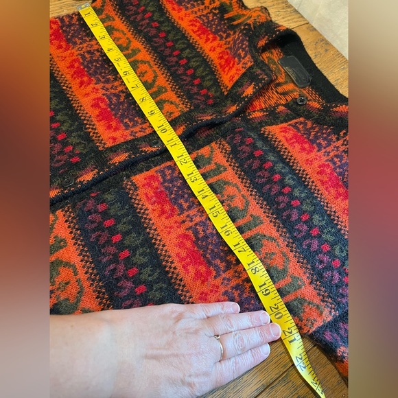 🧡ARCOHI’S – Cardigan en alpaga à motifs – Taille L (voir mesures) - Picture 9 of 10